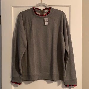 J Crew Factory ruffle trim sweatshirt